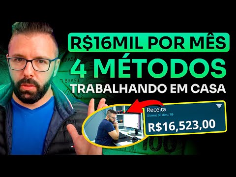 No momento, você está visualizando 4 Formas De Ganhar R$16Mil Por Mês Trabalhando em Casa Começando do Zero (2023)