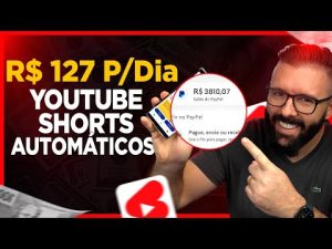 Leia mais sobre o artigo Incrível! Ganhe R$127 REAIS p/ DIA com YOUTUBE SHORTS, Sem Aparecer, 500 Shorts p/ Hora